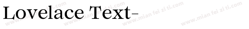 Lovelace Text字体转换